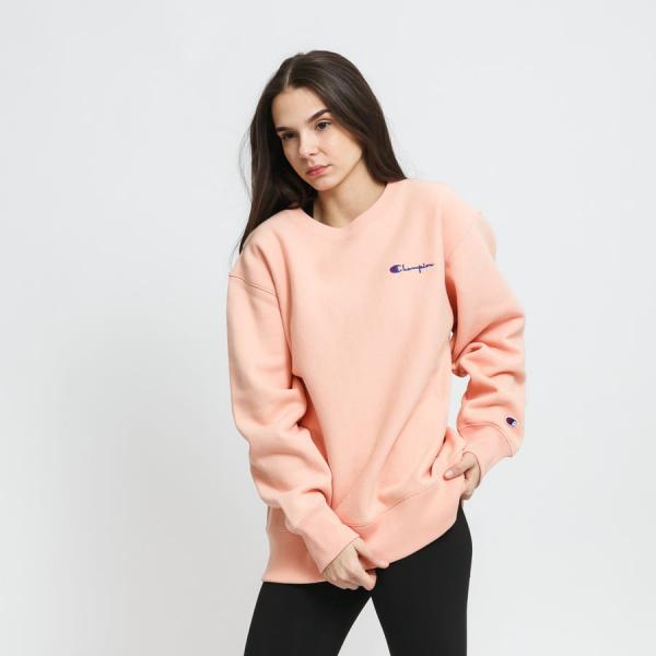 Dámská mikina Champion Crewneck Sweatshirt lososová