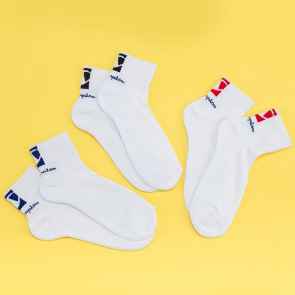Ponožky Champion 3Pack Double Logo Socks bílé