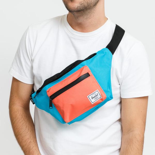 Ledvinka Herschel Supply CO. Seventeen modrá / oranžová / černá