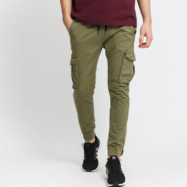 Cargo Pants Alpha Industries Cotton Twill Jogger olivové