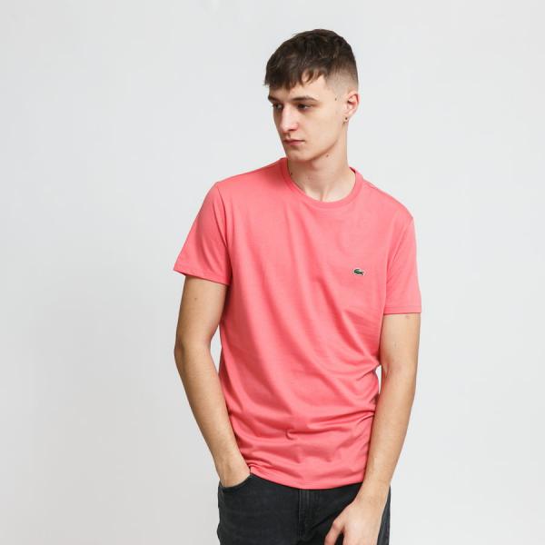 Tričko s krátkým rukávem LACOSTE Men's T-Shirt tmavě růžové