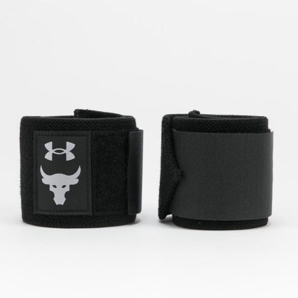 Rukavice Under Armour Project Rock Wrist Wraps Black/ Steel/ Mod Gray