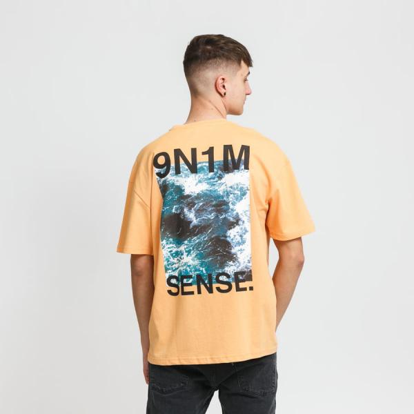Tričko s krátkým rukávem 9N1M SENSE. Waves Tee světle oranžové