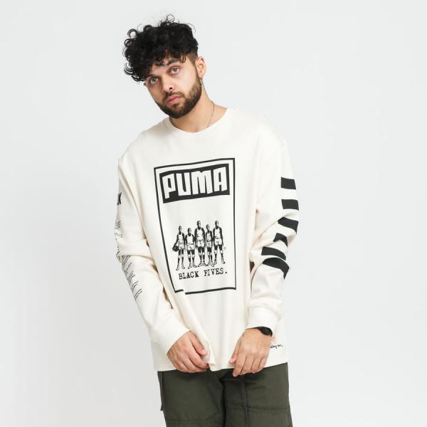 Puma Black 5s LS Tee krémové