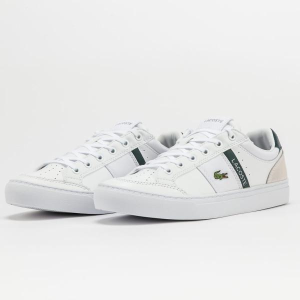 LACOSTE Courtline Suede white / dk green