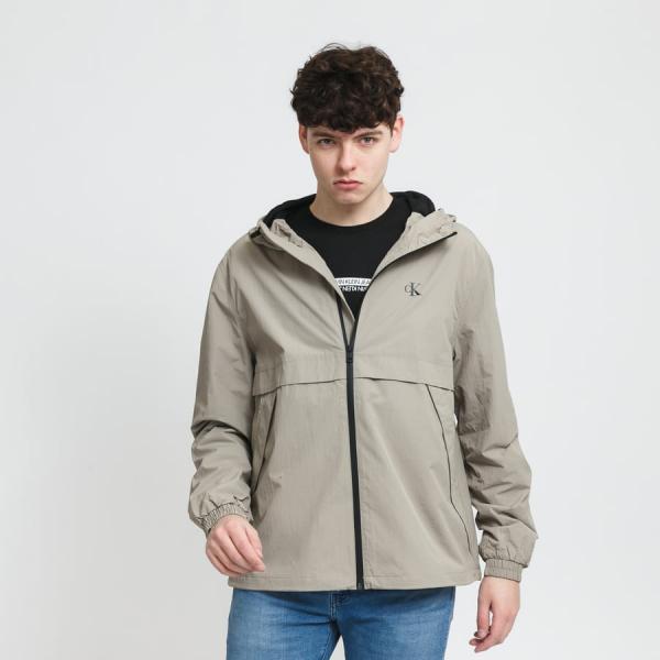 Větrovka CALVIN KLEIN JEANS M Logo Zip Through Grey