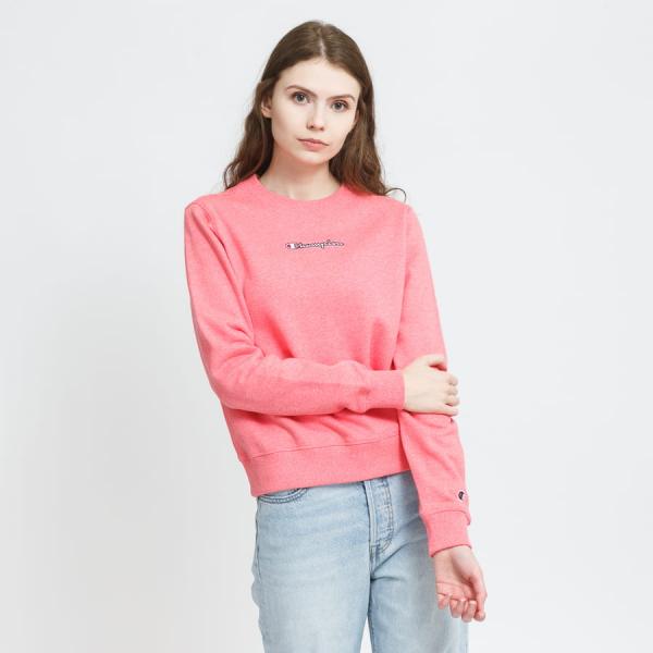 Dámská mikina Champion Crewneck Sweatshirt melange růžová