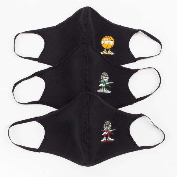 Reebok Icon Face Cover Large 3-Pack Black Universal