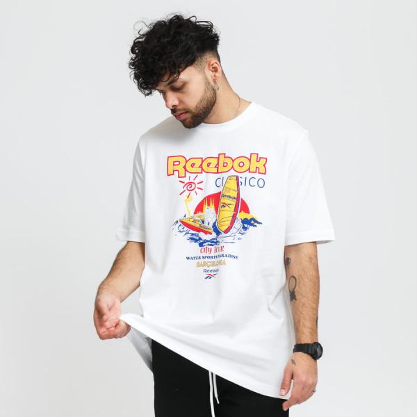 Tričko s krátkým rukávem Reebok Classic GR Souvenir 3 Tee White