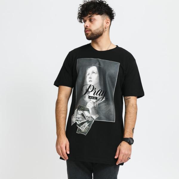 Tričko s krátkým rukávem Urban Classics Pray Dollar Tee Black