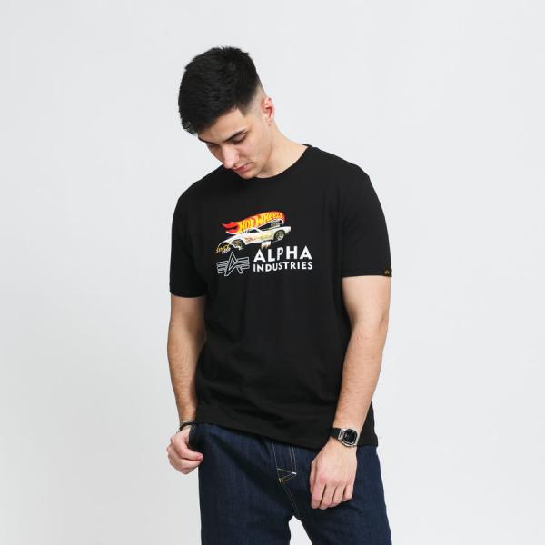 Tričko s krátkým rukávem Alpha Industries Rodger Dodger Tee Black