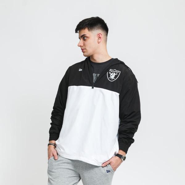 Větrovka New Era NFL Colour Block Windbreaker Raiders černá / bílá
