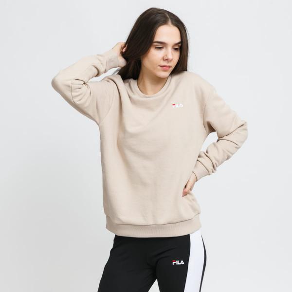 Dámská mikina Fila Women Effie Crew Sweat světle hnědá