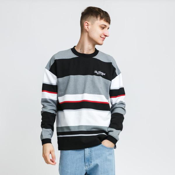 Mikina The Hundreds Reseda Crewneck šedá / černá / bílá