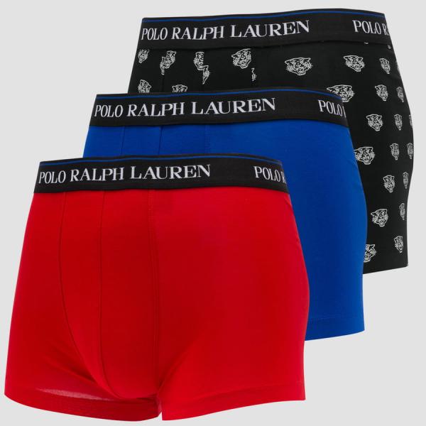 Polo Ralph Lauren 3Pack Classic Trunk černé / červené / modré