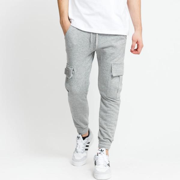 Tepláky Alpha Industries Terry Jogger melange šedé