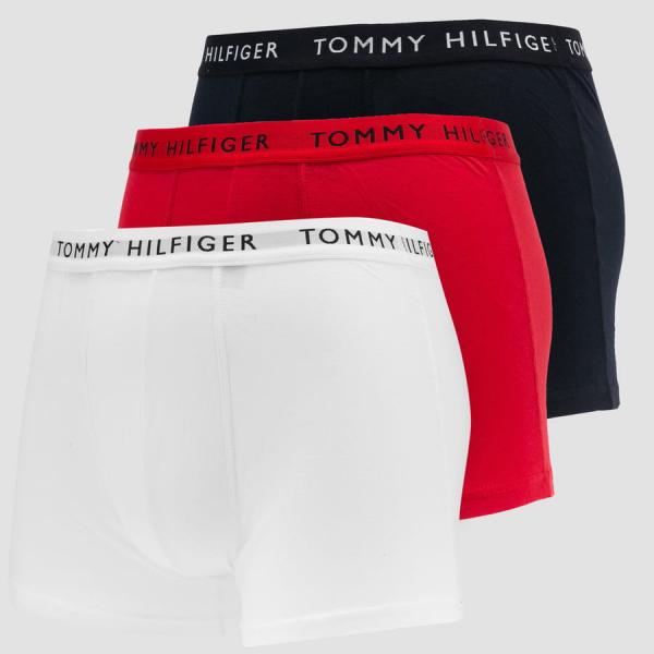 Tommy Hilfiger 3 Pack Trunk C/O bílé / navy / červené