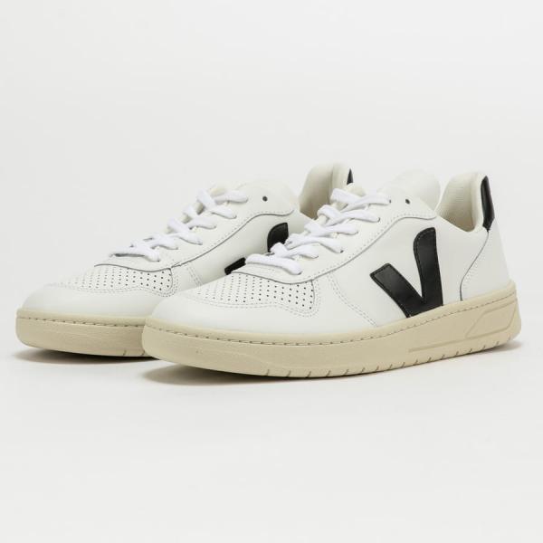 Veja V-10 Leather extra - white_black