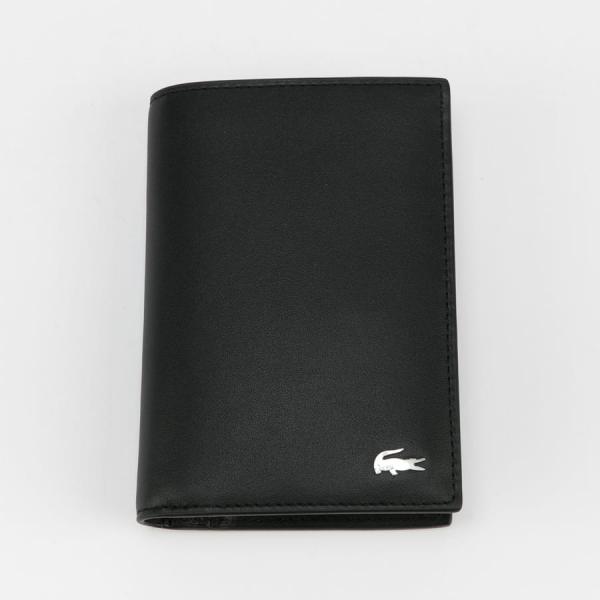 Peněženka LACOSTE Fitzgerald Leather 7 Card Wallet Black