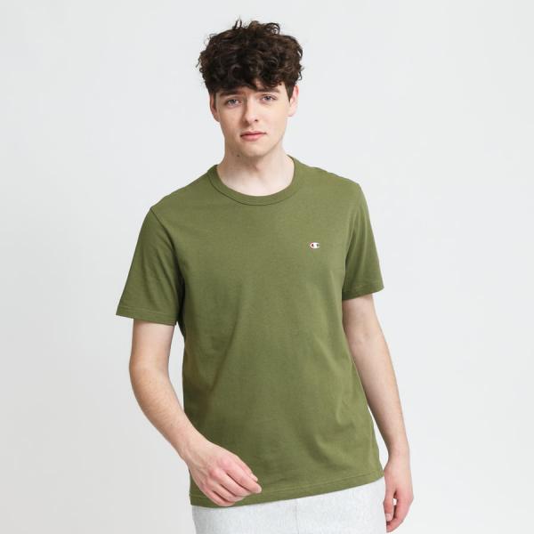 Tričko s krátkým rukávem Champion Crewneck T-Shirt olivové