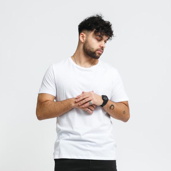 Tričko s krátkým rukávem LACOSTE 3Pack Essentials Crew Neck Tee White