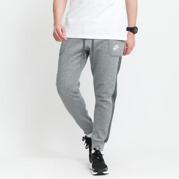 Tepláky Nike M NSW Air Fleece Jogger melange šedé