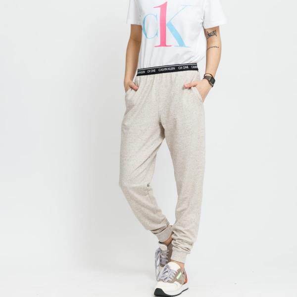 Dámské pyžamo Calvin Klein CK ONE Jogger Beige