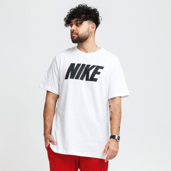 Tričko s krátkým rukávem Nike M NSW Tee Icon Block White