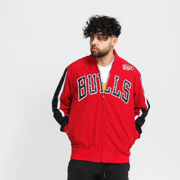 Bomber bunda Mitchell & Ness NBA Hook Shot Warm Up Bulls červená