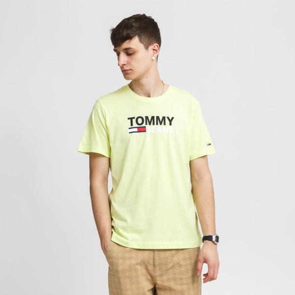 Tričko s krátkým rukávem TOMMY JEANS M Corp Logo Tee Yellow
