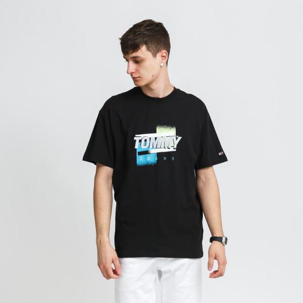 Tričko s krátkým rukávem TOMMY JEANS M Faded Color Graphic Tee Black