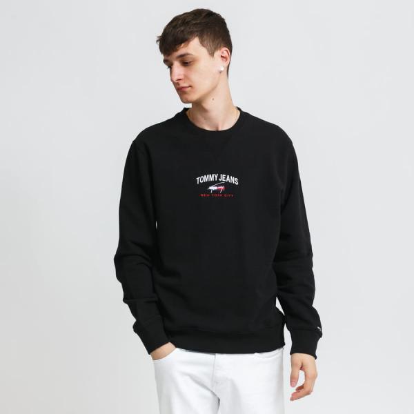 Mikina TOMMY JEANS M Timeless Tommy Crew černá