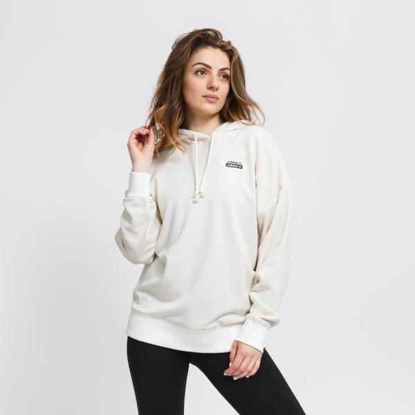 Dámská mikina adidas Originals Hoodie melange krémová