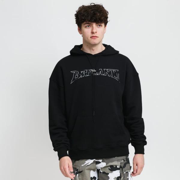Mikina Bryland Company Vintage Logo Hoodie černá / bílá