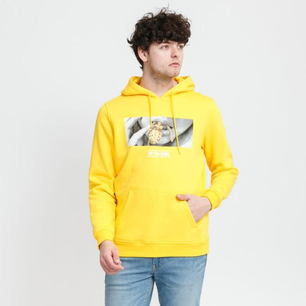 Mikina Urban Classics Boom Hoody Yellow