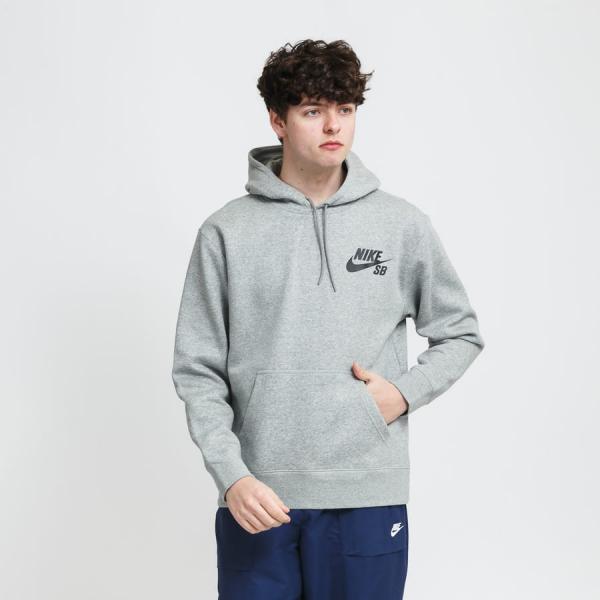 Mikina Nike M NK SB Icon Hoodie PO Essential Grey