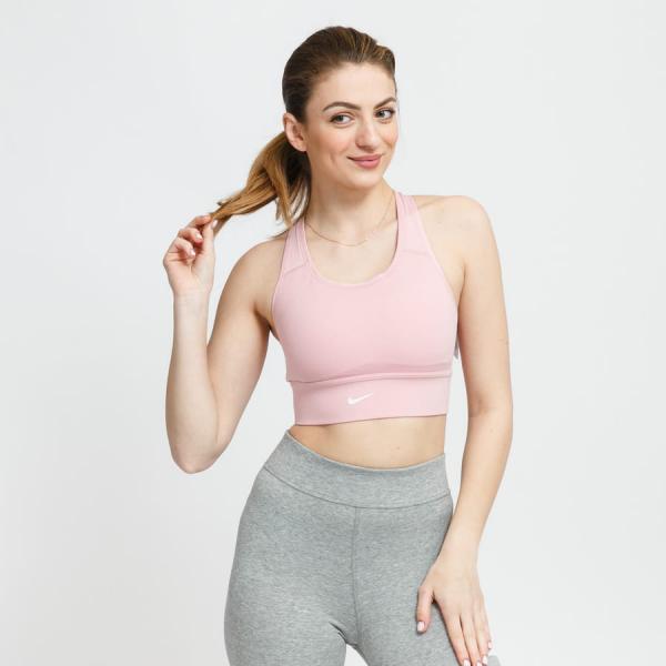 Podprsenka Nike W NK DF Swoosh Long Line Bra Pink