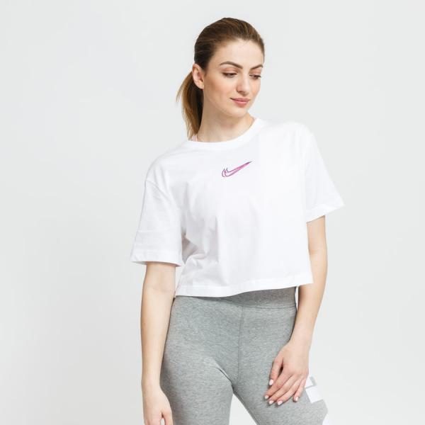 Dámské tričko Nike W NSW Crop Tee Print White