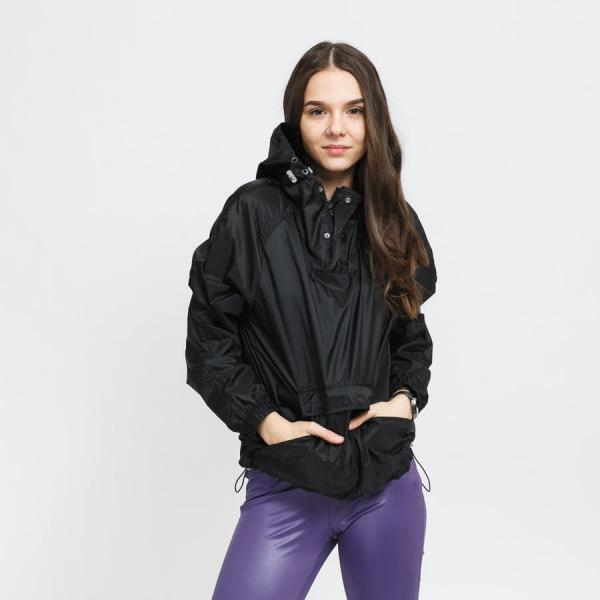 Větrovka Urban Classics Ladies Transparent Light Pull Over Jacket Black S