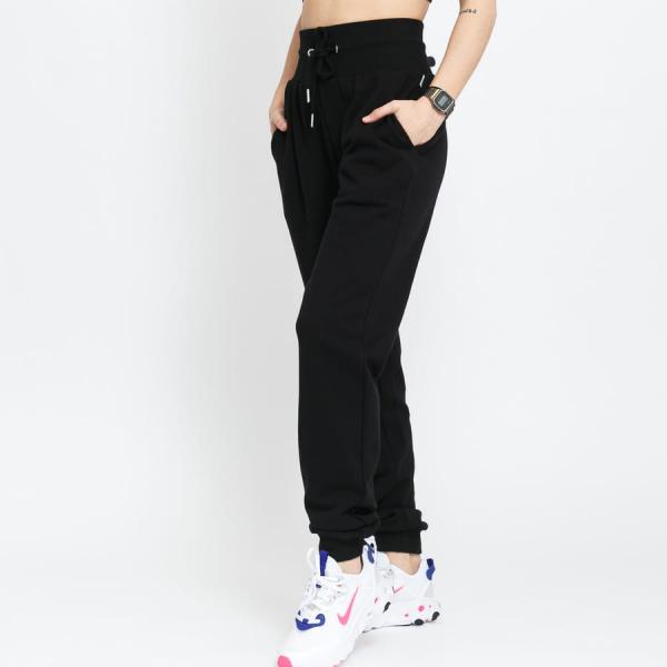Tepláky Urban Classics Ladies Organic High Waist Sweat Pants Black XS