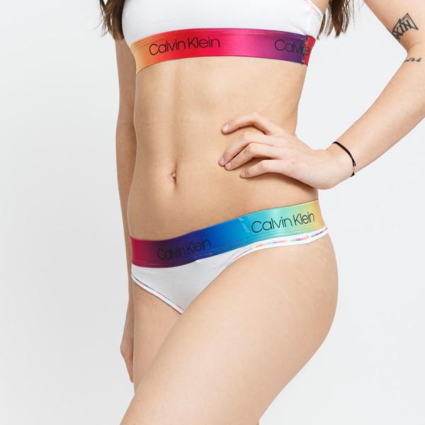 Kalhotky Calvin Klein Pride Thong bílé