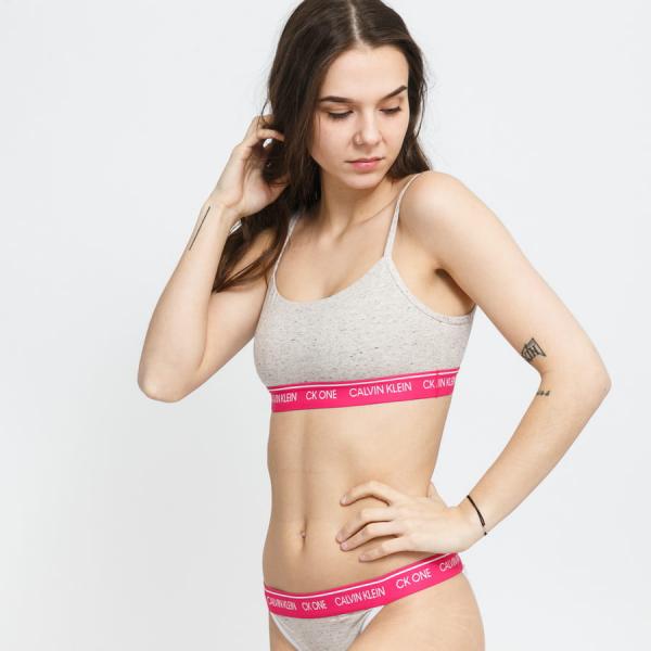 Podprsenka Calvin Klein CK ONE Unlined Bralette Melange/ Pink