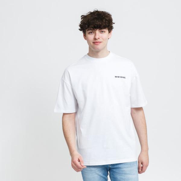 Tričko s krátkým rukávem 9N1M SENSE. Logo T-shirt White