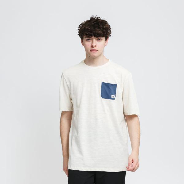 Tričko s krátkým rukávem The North Face M S/S Camfen Tee melange krémové