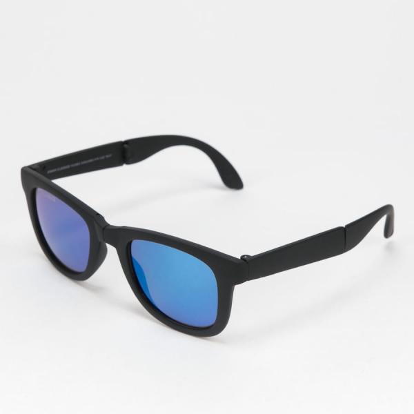 Sluneční brýle Urban Classics Foldable Sunglasses With Case Black/ Blue Universal