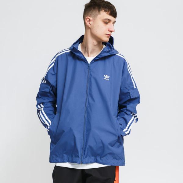 Větrovka adidas Originals 3-Stripes WB FZ Blue