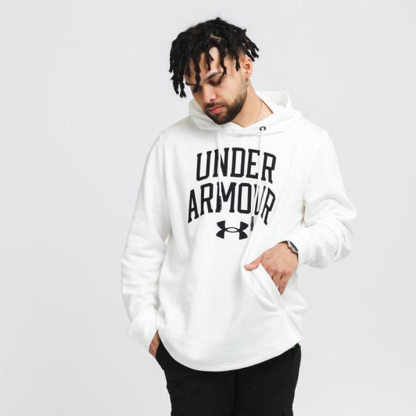 Mikina Under Armour Rival Terry Collegiate Hoody White
