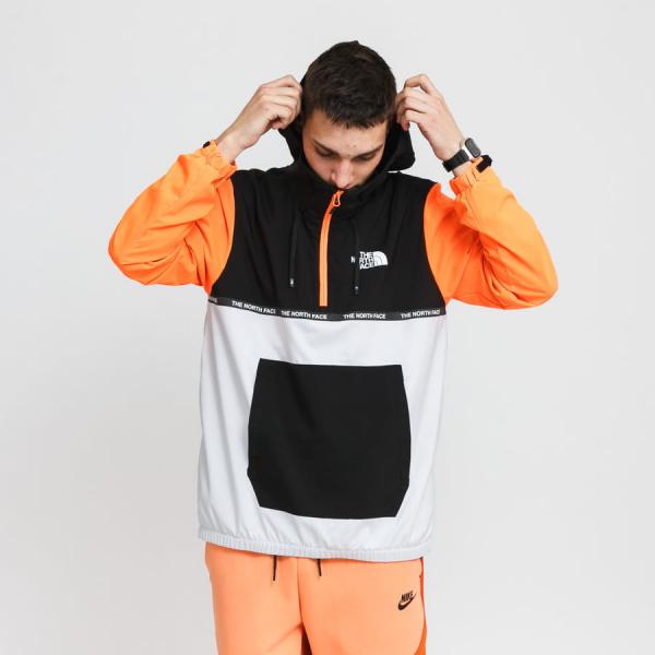 Větrovka The North Face M MA Wind Jacket šedá / černá / neon oranžová