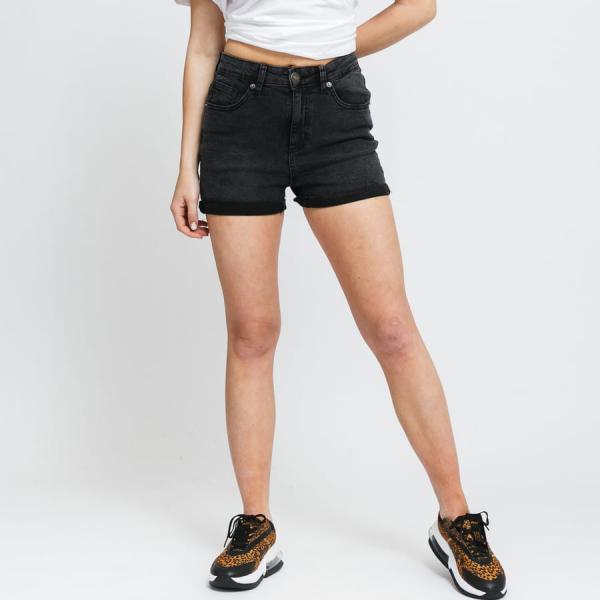 Dámské šortky Urban Classics Ladies 5 Pocket Shorts black stone washed