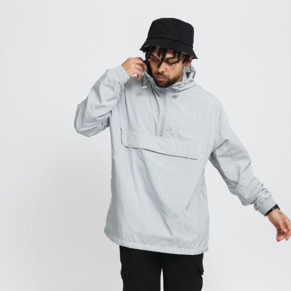 Větrovka Urban Classics Basic Pull Over Jacket Grey XXL